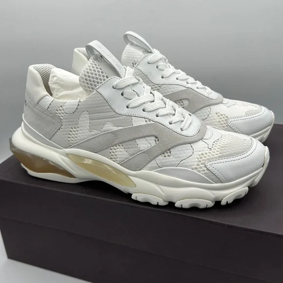 Valentino Garavani men X LBM 45 (US 12) White camo Valentino Garavani Mesh Fabric Camouflage Rockrunner  main image 3